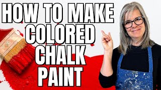 DIY Colored Chalk Paint Recipe  Easy and Affordable  Beginners Guide [upl. by Torrance906]