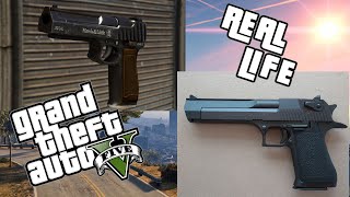 GTA Pistols in Real Life  GTA V Guns [upl. by Dyolf]