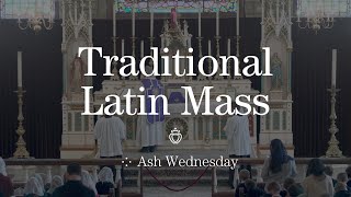 Traditional Latin Mass  Ash Wednesday 2019  SSPX [upl. by Smeaj]