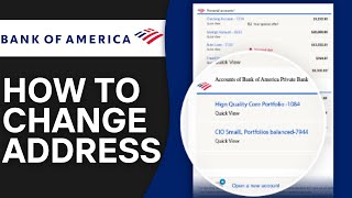 How to Change Address in Bank of America App 2024 [upl. by Cirtap]