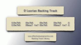 D Locrian Mode Backing Track [upl. by Ravid]