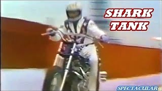 EVEL KNIEVEL jumps shark tank ULTRA RARE never televised [upl. by Alten]