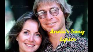 Annies Song Lyrics John Denver [upl. by Ocsinarf]