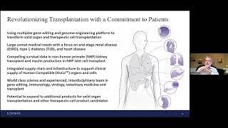 Xenotransplantation amp Gene Editing Technology  Dr Eliezer Katz  eGenesis  June 11 2022 [upl. by Amsa]