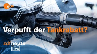 Streit über Tankrabatt Das sagen Mineralölwirtschaft und eine Ökonomin  ZDFheute live [upl. by Tiana]