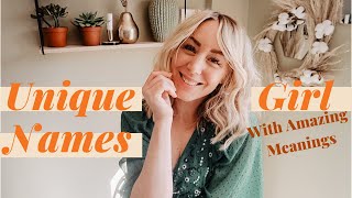 Unique Girl Names With Stunning Positive Meanings  SJ STRUM Baby Names [upl. by Castle271]