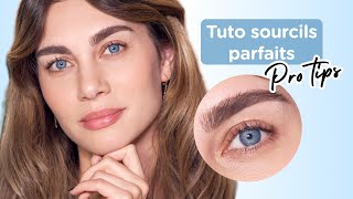 Tuto sourcils parfaits  épilation amp techniques maquillage naturel [upl. by Nilo641]