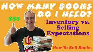 100 a Week or More Selling Books Inventory versus  Expectations How To Sell books [upl. by Angelita]