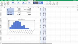 LCOE and Monte Carlo Simulation in Excel 2016 [upl. by Canica]