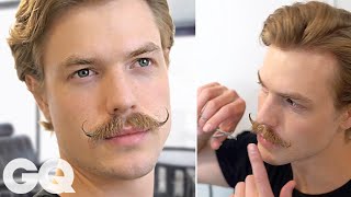 How to Trim amp Style a Handlebar Mustache [upl. by Ontine]