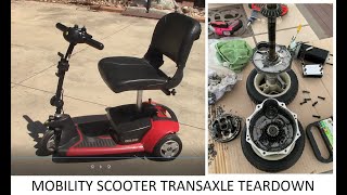 Mobility Scooter Transaxle Teardown  Disassemble  Repair [upl. by Lovell]