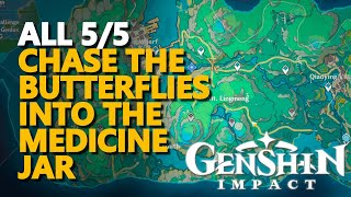 Chase the butterflies into the medicine jar Genshin Impact [upl. by Nirrac]