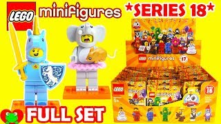 Collecting Lego Minifigures Series 18 Full Set 71021 [upl. by Oremodlab]