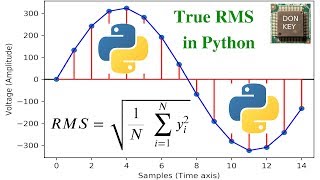 AC voltage Part 2 rootmeansquare RMS value explained in Python [upl. by Malik]