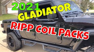 Installing RIPP High Performance Coil Packs  2021 Jeep Gladiator [upl. by Akcinehs]