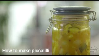 Best Ever Homemade Piccalilli Recipe  Good Housekeeping UK [upl. by Ainahs296]