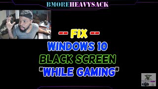 Fix Windows 10 Black Screen Crash While Gaming 🎮  Solve GPU Artifacts Issue [upl. by Laws]