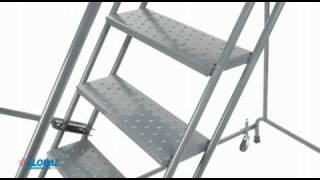 Industrial Steel Rolling Ladders [upl. by Akimet]