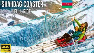 Shahdag Coaster  Azerbaijan  Thrilling Mountain Ride Adventure in Shahdag Mountain  4K [upl. by Lladnor]