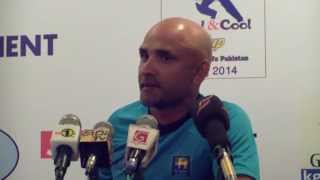 Marvan Atapattu addresses the media  Pakistan tour of Sri Lanka 2014 [upl. by Anaidirib]