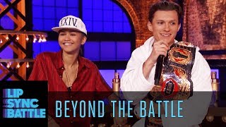 Zendaya amp Tom Holland Go Beyond the Battle  Lip Sync Battle [upl. by Airdnazxela267]