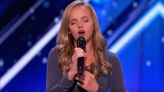 Watch Teenage Singer Break Down Crying as She Dedicates AGT Audition to Dad Battling Cancer [upl. by Zilber]