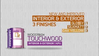 Asian Paints WoodTech Touchwood 1KPU [upl. by Eriam]