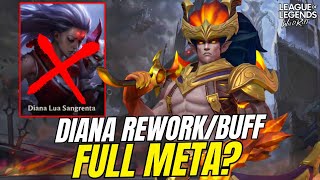 DIANA FICOU BOA DEPOIS DO REWORKBUFF YASUO MID WILD RIFT [upl. by Ainaj]