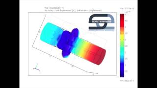 Finite Element Analysis of a Langevin Transducer [upl. by Anthiathia]