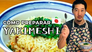 Recetas japonesas Cómo preparar Yakimeshi  Cocina japonesa con Yuta [upl. by Cioffred884]