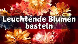 Blumen aus Butterbrottüten basteln  Blumengirlande  Nachhaltige Sommerdeko  Tischdeko [upl. by Sundberg]