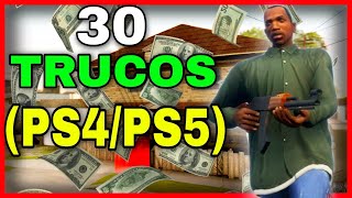 🔥30 TRUCOS de GTA San Andreas Definitive Edition para PS4 y PS5 CLAVESCODIGOS Armas Coches [upl. by Musetta213]