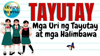 Tayutay  Mga Uri ng Tayutay at Mga Halimbawa  Filipino Aralin Tayutay Figure of Speech amp Example [upl. by Luahs991]