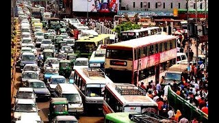 Vehicle Noise in Dhaka Street  Incredible Traffic in Dhaka Bangladesh  Street View [upl. by Strawn893]