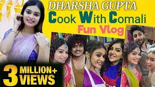 Cook With Comali   Dharsha Gupta Fun Vlog  Happy New Year  Sivaangi  Pugazh  Aswin  Vijay Tv [upl. by Radloff70]