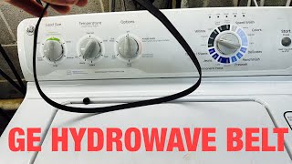 How to change a GE washer belt  HYDROWAVE belt wh01x10302 [upl. by Killen]