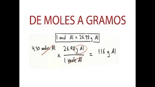 Convertir moles a gramos [upl. by Anatole130]