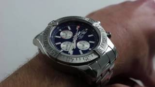 Breitling Super Avenger II Chronograph A1337111 Luxury Watch Review [upl. by Ahsenet]