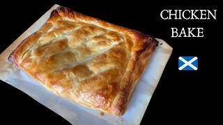 Huge Greggs Chicken Bake recipe  Creamy chicken in savoury pastry  Big enough for 4 people [upl. by Oinigih]