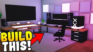 GAMING SETUP BUILD HACK In Bloxburg [upl. by Maiocco846]