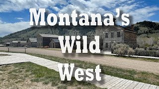 Exploring Bannack Montana and Braving a Snowstorm on the way to Missoula the Wild West montana [upl. by Ahsimit761]