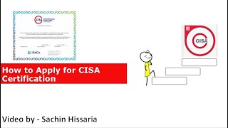 How to apply for CISA Certification  Sachin Hissaria [upl. by Allesor]