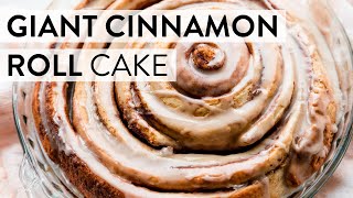 Giant Cinnamon Roll Cake  Sallys Baking Recipes [upl. by Awjan855]