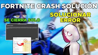 FORTNITE SE CIERRA SOLO PC SOLUCIÓN CRASH Y ERRORES [upl. by Nomelc]