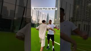 Schönster Platz der Welt Wollt Ihr Videos von hier 😍fussball freestyle platz dubai heftig [upl. by Sinylg456]