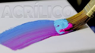 Cómo pintar con acrílicos  Tutorial completo para principiantes [upl. by Sallee]