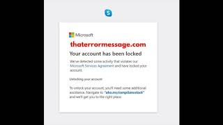 Your account has been locked Microsoft [upl. by Artined469]