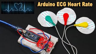 Arduino ECG Heart Rate Monitor AD8232 Demo [upl. by Yajiv]