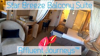 Windstar Star Breeze Balcony Suite Tour [upl. by Nanaj623]