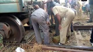 Goods train derails near Hubli station no casualties reported  ANI News [upl. by Damalis]